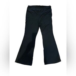 SHEIN Women's Black Knit Flared Pants